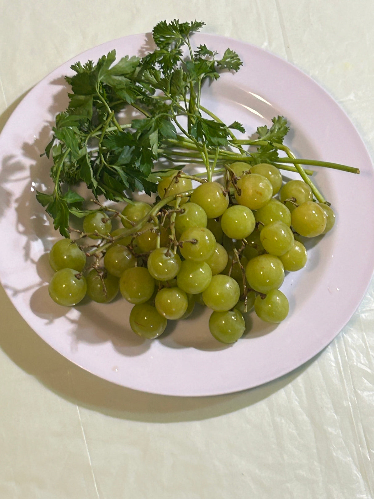 Single Green Grapes