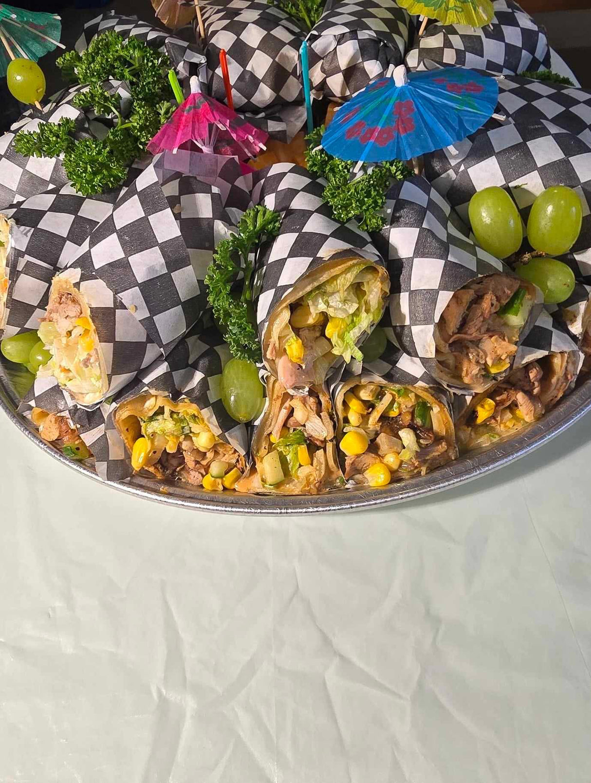 JERK CHICKEN WRAPS - PLATTER