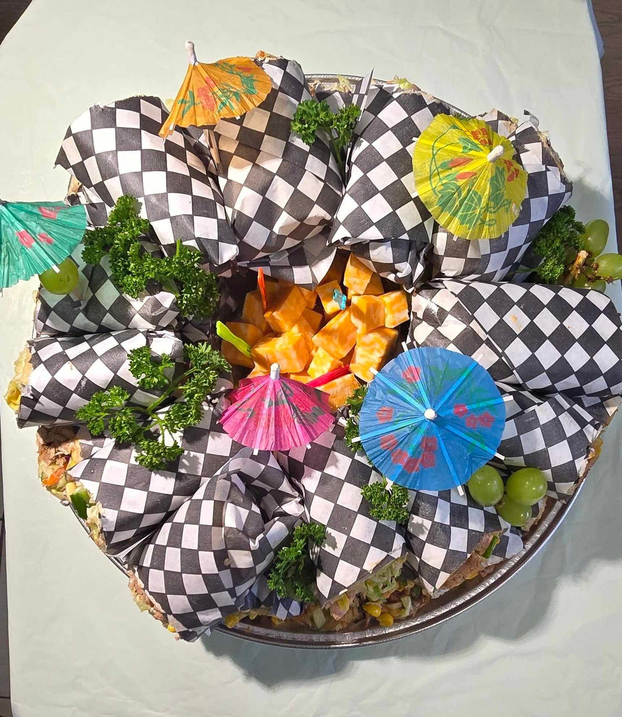JERK CHICKEN WRAPS - PLATTER